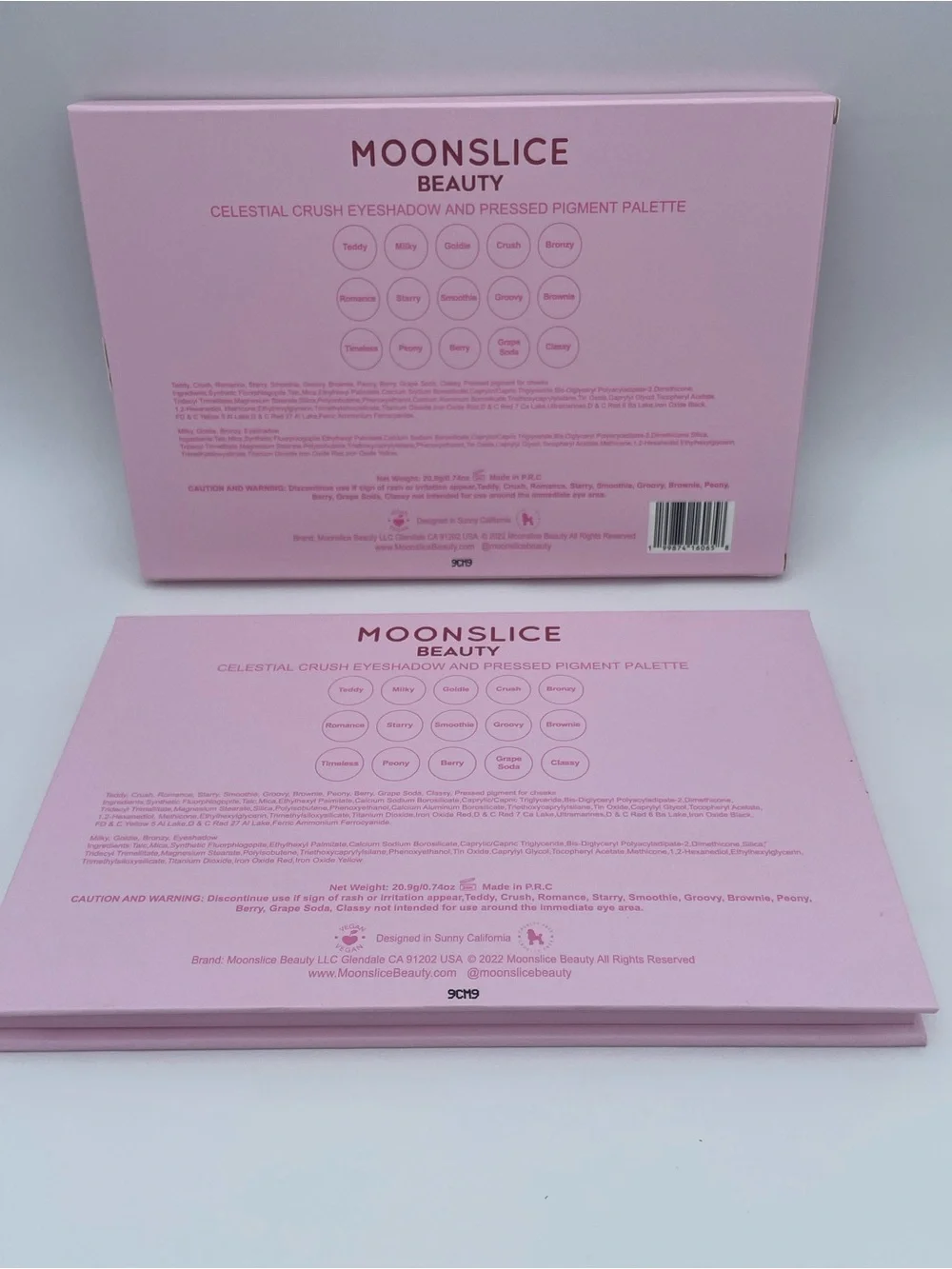 Moonslice Beauty Eyeshadow Palette - Multi Pink & Purple Shades